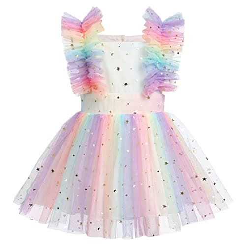 Colorful Polka Dots Romper Tutu Dress for Baby Girls 1st Birthday Party