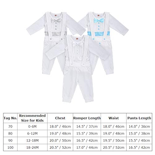Baby Boys Christening Outfit Bowtie Romper Suit Set