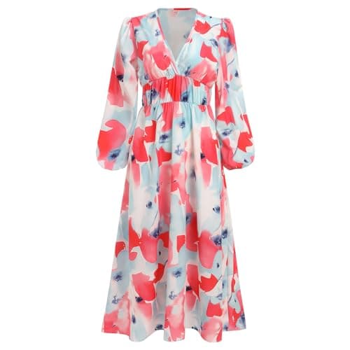 Boho Floral Print Maxi Dress for Women