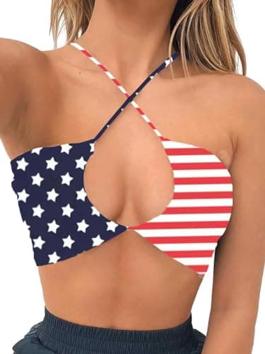 Square Neck Buckle Strap Cami Crop Tube Top