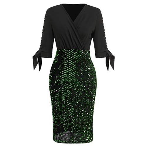 Women’s Plus Size Sparkle Sequins Cocktail Dress