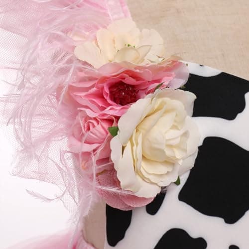 Boho Cow Birthday Outfit for Toddler Girls: Tutu Dress with Headband for Cake Smash Photos