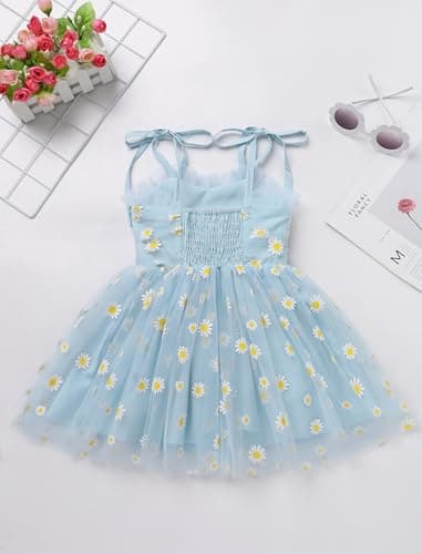 IMEKIS Toddler Girl Strawberry Heart Tulle Birthday Dress