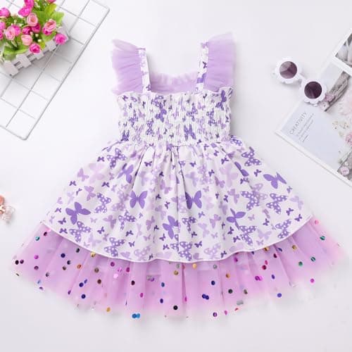 Toddler Girls Birthday Party Dress for Cake Smash with Cow and Strawberry Theme