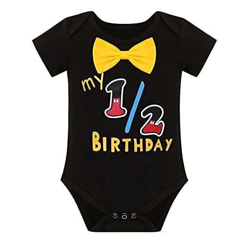 Half Way to One Cake Smash Outfit for Baby Boy