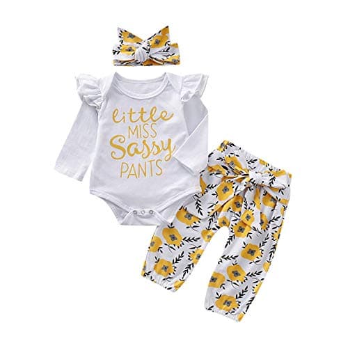 Newborn Baby Girls 3PCS Clothes Set