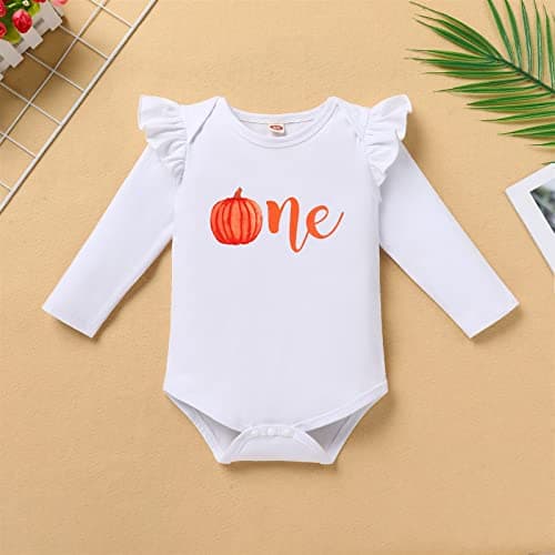 Baby Girls Pumpkin Mouse 1st Birthday Outfit Set