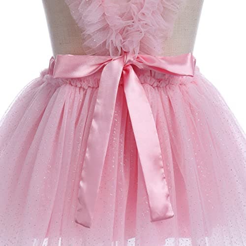 IMEKIS Toddler Baby Girl First Birthday Princess Dress with Headband