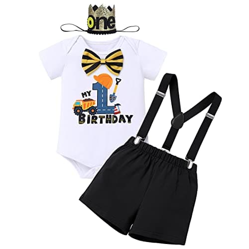 Baby Boy 1st Birthday Cake Smash Outfit with Basketball Theme