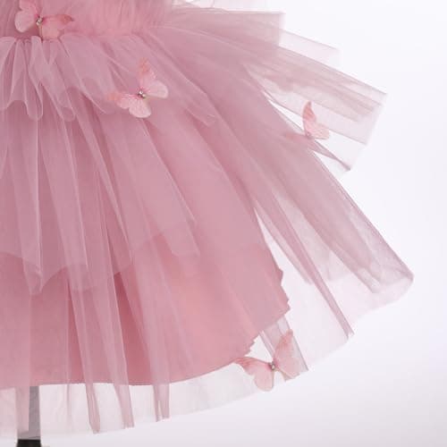 Toddler Girls Rainbow Butterfly Party Dress