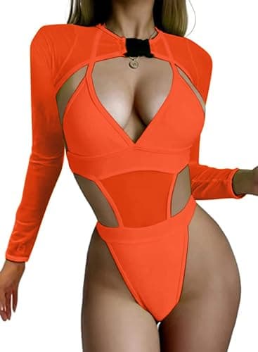 Neon Bodysuit Set for Women - Rave Festival Outfits