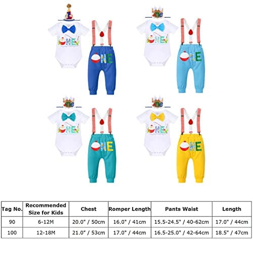 Baby Boy Fishing 1st Birthday Outfit