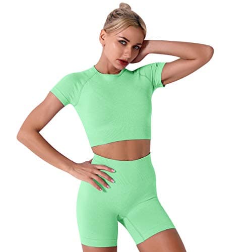 IDOPIP Women's Workout Set: Yoga Outfit + Sports Bra + Leggings