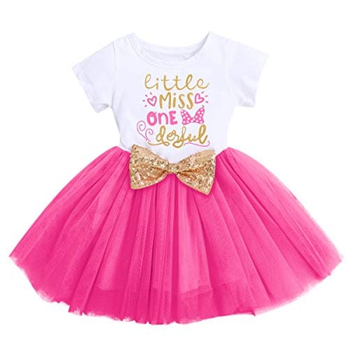IBTOM CASTLE Baby Girls Newborn 1st/2nd Birthday Cake Smash Tutu Dress