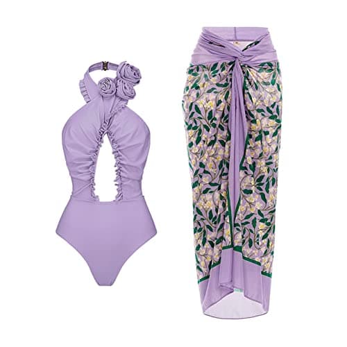 Tropical Flower Bikini Set for Women
