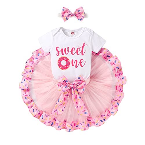YOUNGER TREE Newborn Girls' 1st Birthday Shiny Sequin Tutu Dress
