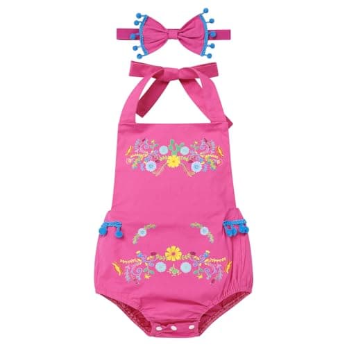 IMEKIS Newborn Baby Girl Mexican Fiesta 1st Birthday Outfit