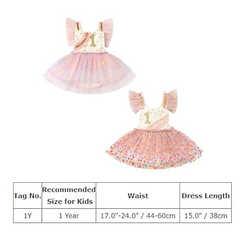 Toddler Baby Girl 1st Birthday Princess Dress