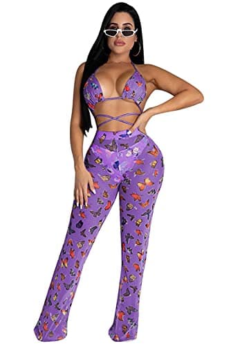 ECHOINE Women's Mesh Beach Jumpsuit Swimwear