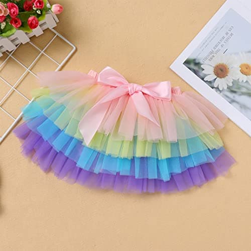 Boho Rainbow 1st Birthday Outfit for Baby Girls