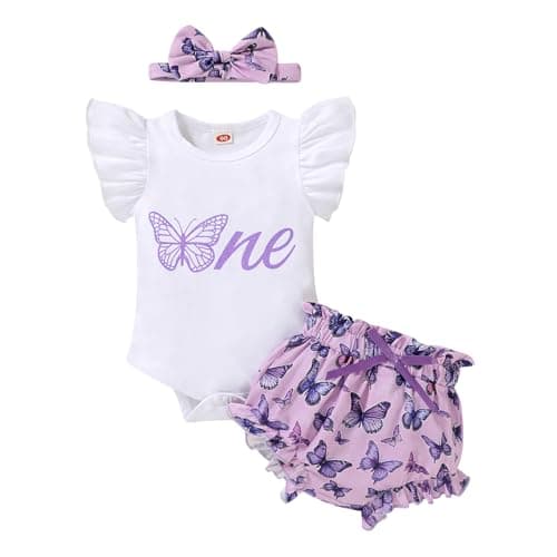 Bumble Bee Print Romper for 1st Birthday Girls