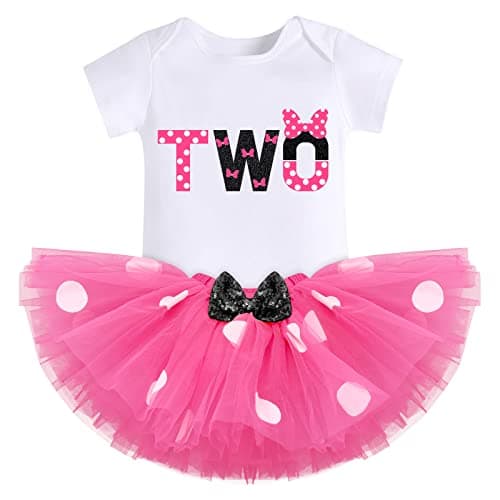 Baby Girl Mouse Birthday Outfit for 1st and 2nd Birthday Cake Smash