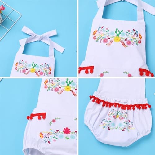IMEKIS Newborn Baby Girl Mexican Fiesta 1st Birthday Outfit