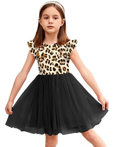 Arshiner Fluffy Tutu Dress for Little Girls 2-6Y Casual Party Sundress