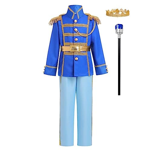 ODIZLI Prince Charming Costume for Kids Boys - Halloween Carnival Dress Up Suit