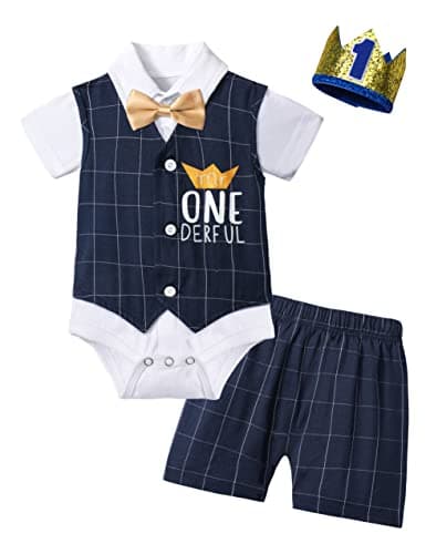 Mr One-derful Baby Boy Birthday Outfit