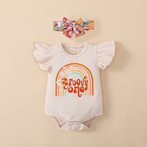 ADXSUN Baby Girl First Birthday Outfit Set