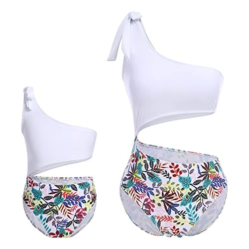 IMEKIS Mommy and Me Matching Family Swimsuits for Summer Beachwear