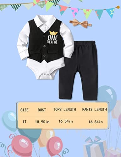 Mr One-derful Baby Boy Birthday Outfit
