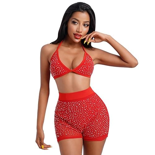 ABAFIP Women's Rhinestone Bikini Sets