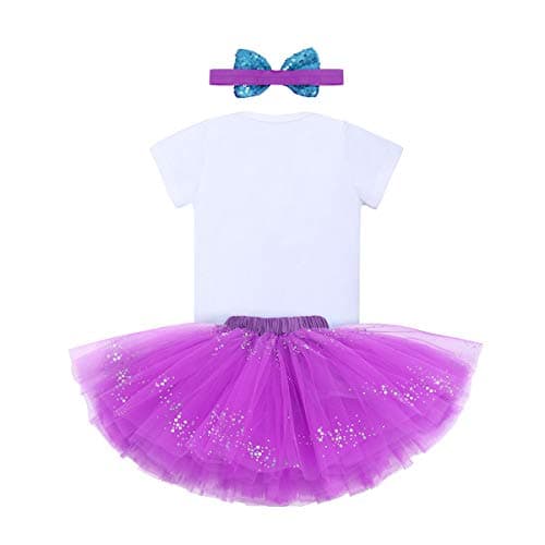 Baby Girls Mermaid 1st Birthday Outfit Set
