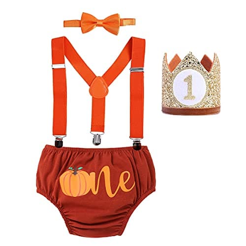 Baby Boys 1st Birthday Cake Smash Outfit - Wild ONE Theme
