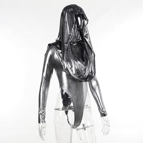 Women Rave Holographic Bodysuit