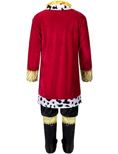 Elibelle Boys' Red Royal Birthday & Halloween Cosplay Outfit