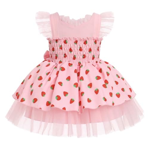 Toddler Girls Cow Print Birthday Dress