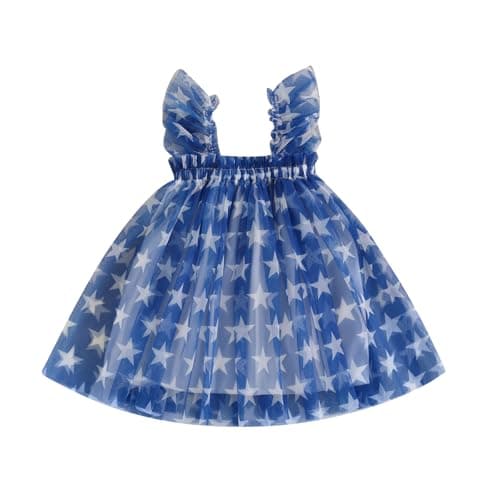 Ginevsal Toddler Butterfly Sleeveless Summer Dress Flowers Tulle