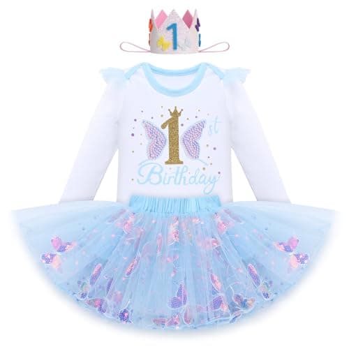 IDOPIP Butterfly 1st Birthday Tutu Outfit & Accessories Costco