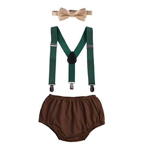 Baby Boys First Birthday Cake Smash Outfits Set