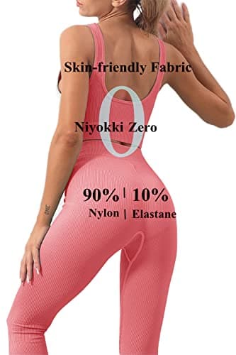 Niyokki Women's Summer Workout Set: Sports Bra & Shorts