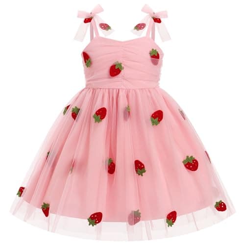 IMEKIS Toddler Birthday Princess Dress for 1-6T Photo Shoot