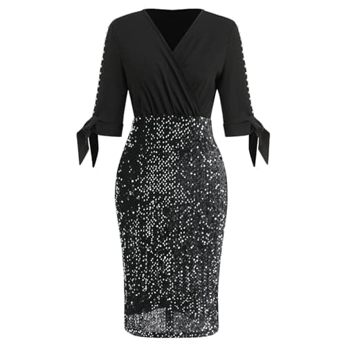 Women’s Plus Size Sparkle Sequins Cocktail Dress