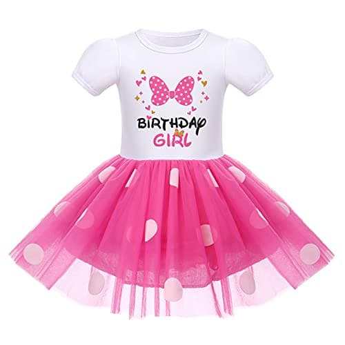 Polka Dots Birthday Princess Dress Set for Kids 1-6T