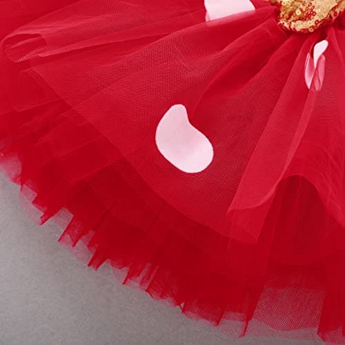 Kids Girls 3rd Birthday Cake Smash Outfit with Polka Dots Tutu Skirt