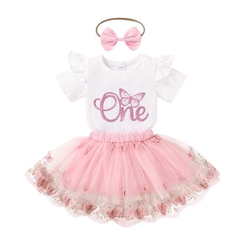 YOUNGER TREE Newborn Girls' 1st Birthday Shiny Sequin Tutu Dress