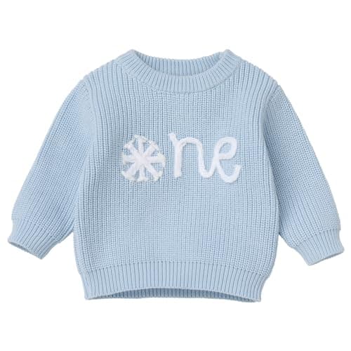 IBTOM CASTLE Embroidery Knitted Pullover Sweaters for Baby Boys & Girls