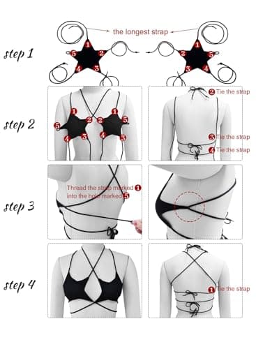 Ella Lust Rave Star Top for Women | EDC Festival Dance Bra Outfit
